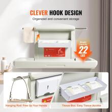 Kidsworld Removable Changing Table  Art.288487 White Changing table (wall mounted)