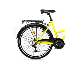 Pilsētas velosipēds Bisan Smile Yellow/Black (Rata izmērs: 26 Rāmja izmērs: 17)