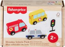 Fisher-Price puidust autod ja valgusfoor
