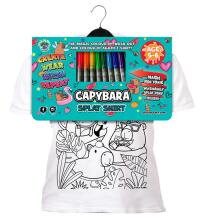 Splat Planet T-shirt with Markers Capybara