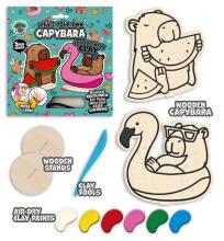 Splat Planet Creative Modeling Clay Set with Wooden Capybaras