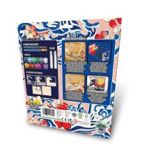 Splat Planet Wooden 3D Coloring Picture, The Great Wave