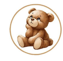 Bedding set - 6  parts - 120/90/360 - a PENSIVE BEAR