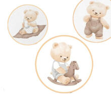 Cover set -  2 pcs - 135x100, 40x60 - BABY BEARS