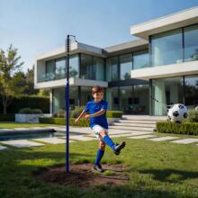 Tetherball futbola trenažieris uz stieples ar atsperi, bumba, sūknis MOVEPRO