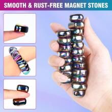 Hematite Magnetic Stones Art.288719 Game Magnetic Stones in a String 27 pcs.