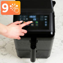 Vertikāla divkameru eļļas brīva friteze 11.6 l gaisa friteze Berdsen 3000W BD-663
