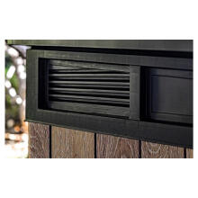 Garden shed Deco Horizontal Shed ash wood tone