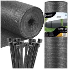 Shade net light anthracite 185 GSM 1.7 x 10 m SN0068