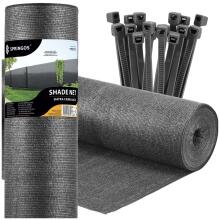 Shade net light anthracite 185 GSM 1.7 x 10 m SN0068
