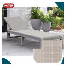 Sun lounger Atlas light beige