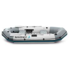 Inflatable boat Mariner 3 for 3 persons paddles pump fishing rod holders and motor mount INTEX 68373