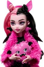 Monster High Creepover Party – Дракулаура с питомцем Count Fabulous и аксессуарами для пижамной вечеринки