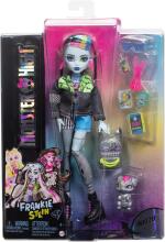 Monster High Frankie Stein Art.HXH73 lelle – elektrizējošs skolas stils ar Watzie un aksesuāriem