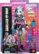 Monster High Frankie Stein lelle – īss džemperis, ādas svārki, Watzie un aksesuāri