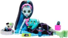 Monster High Creepover Party – Frankie Stein lelle pidžamas stilā ar Watzie un aksesuāriem