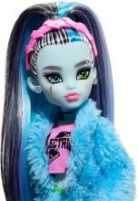Monster High Creepover Party – Frankie Stein lelle pidžamas stilā ar Watzie un aksesuāriem