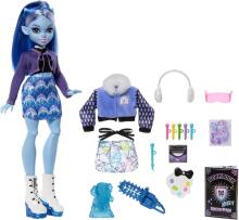 Monster High Fearbook Abbey Bominable – Art Club Doll with College Jacket, Yearbook & Creative Accessories