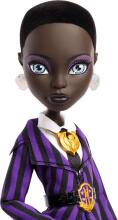 Monster High x Wednesday Bianca Barclay Doll – Nevermore Academy Look with Siren Amulet, Backpack & Stand