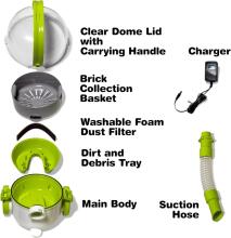 Pick Up Bricks Toy Cleanup Vacuum Art.289442 A toy vacuum cleaner for assembling LEGO sets, LOL doll accessories, and more.