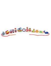 VIGA Wooden Beads Pirate Stringing Blocks