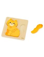 VIGA Wooden Puzzle - Ginger Cat