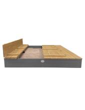 AXI XXL Sandbox Ella 150x150 with Benches Gray