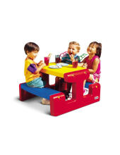 LITTLE TIKES Picnic Table Red Yellow Blue