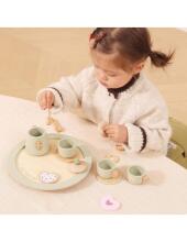 VIGA Wooden Spring Tea Set - 15 pieces