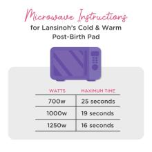 Lansinoh Cold & Warm Post-Birth Relief Pad  Art.69130  postpartum heating and cooling pads, 1 pc.,