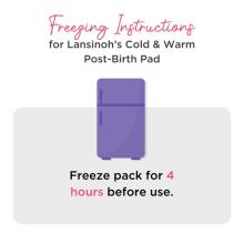 Lansinoh Cold & Warm Post-Birth Relief Pad  Art.69130  postpartum heating and cooling pads, 1 pc.,