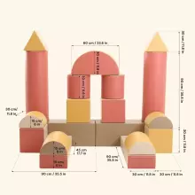 Mega Fort – Soft Play XL Building Set for Kids (Climb, Crawl & Create Adventure Blocks)