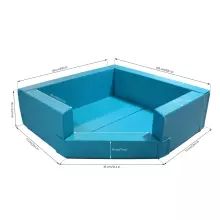 Corner Ball Pit – Soft Play Sensory Ball Pit for Toddlers (Space-Saving Design)