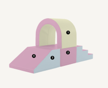 Tunnel – CUSTOM COLOUR Soft Play Crawling & Exploration Set for Kids