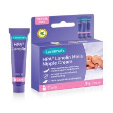 Lansinoh HPA® Lanolin Minis Nipple Cream Art.10234 Крем с ланолином для сосков,3x7 мл,