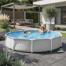 Garden frame pool round 305x76 cm, gray, INTEX 26700ND