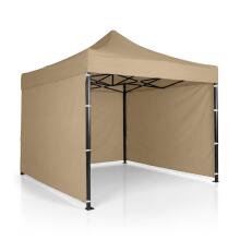 Dārza paviljons 3 sienas 3 x 3m bēšs plāns