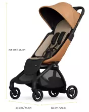 Mima Miro Compact Travel Stroller Art.289929 White stroller