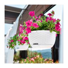 Hanging flower pot Natural &Oslash;30x14.5cm white