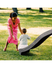 AXI Wooden Playground with Double Swing, Climbing Ladders, and Slide XLL