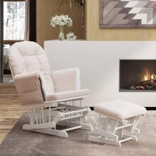Bebe Basic Rocking Chair with Stool Art.290063 Pink Šūpuļkrēsls