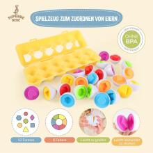 Superbe Bebe Montessori Eggs  Art.290108 olu puzle - Saskaņo formas un krāsas