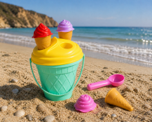 Bebe Basic Sand Toys Ice Art.290212 Fruit themed sand toys - 5 pcs