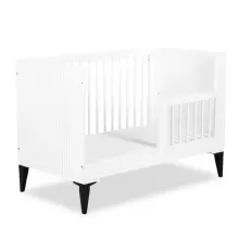 Klups Mia Art.233090 White Komplekts:Bērnu koka gulta 120x60cm+kumode