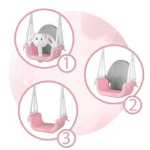 Bear Bucket Swing 3in1 Ricokids Pink
