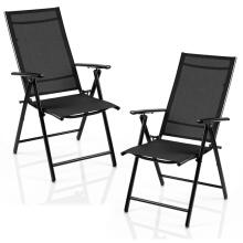Sofotel SO-983 Folding Garden Chairs Set of 2 Black
