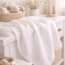 Bebe Basic Muslin Art. 051 Cotton muslin gauze swaddle 1 pc, 60x80 cm