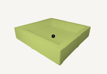 Large Square Ball Pit – CUSTOM COLOUR Soft Foam Play Pit for Toddlers (Indoor & Outdoor)