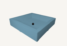 Large Square Ball Pit – CUSTOM COLOUR Soft Foam Play Pit for Toddlers (Indoor & Outdoor)