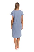 Doctornap  Cotton Night Dress Art.TCB.7459.SKY_BLUE.S.01  Kokvilnas naktskrekliņš grūtniecēm/barošanai